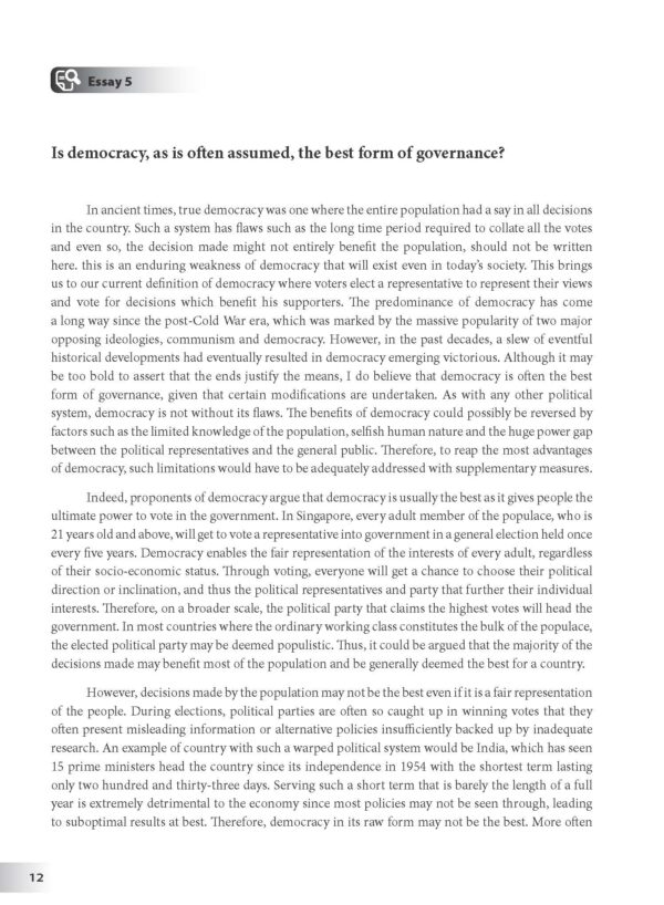 A-Level General Paper Model Essays - Second Edition - Image 8