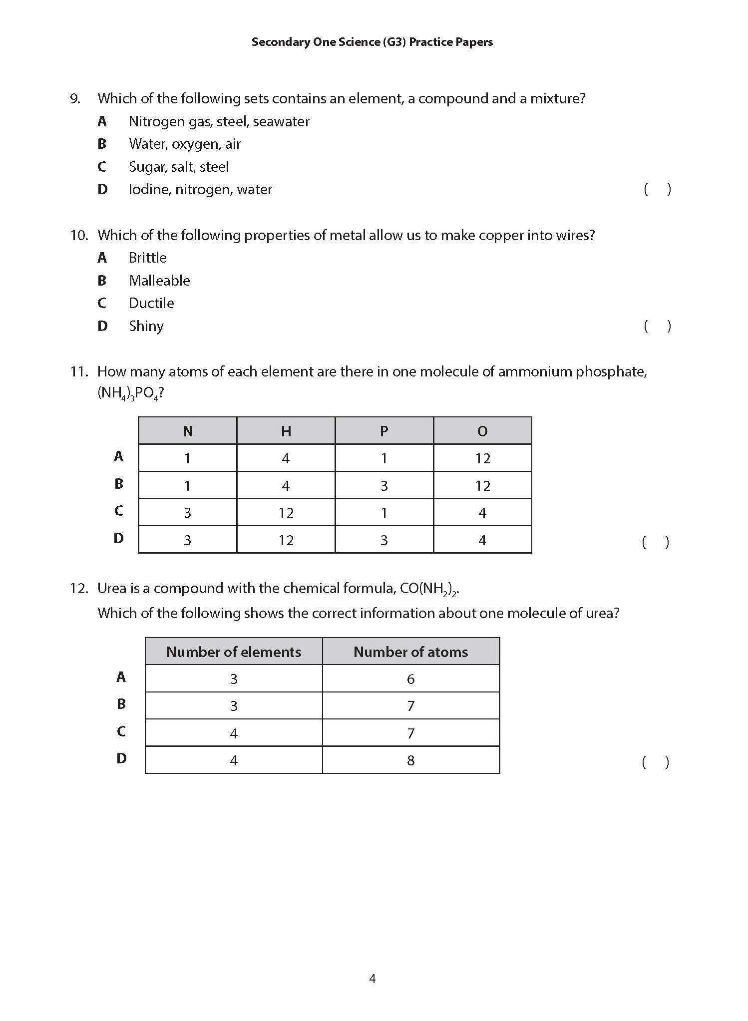 Secondary One Science G3 Practice Papers for Examination Mastery - Image 6