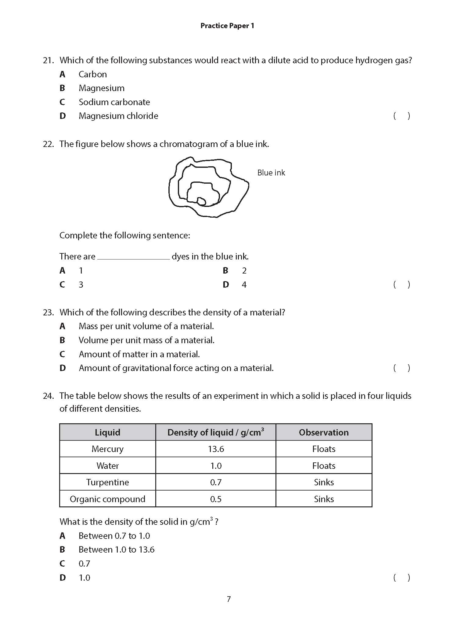 Secondary One Science G3 Practice Papers for Examination Mastery - Image 9