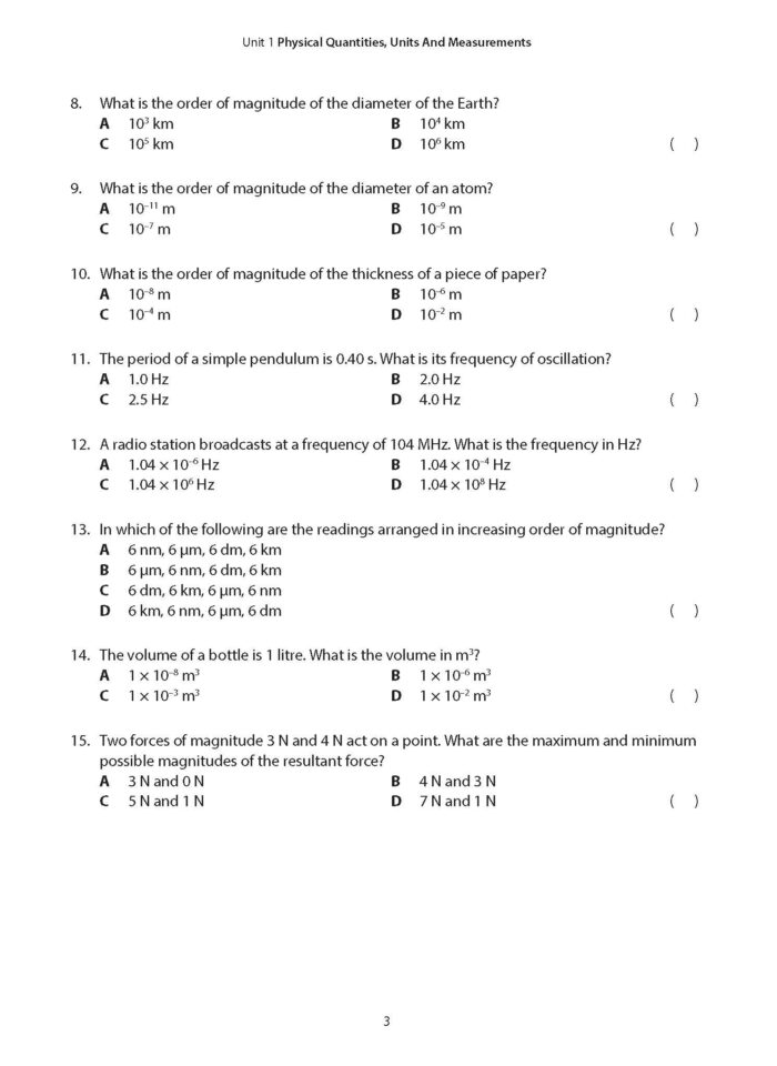 Key Practice Guide: O-Level Physics With Answer Key - CPD Singapore ...